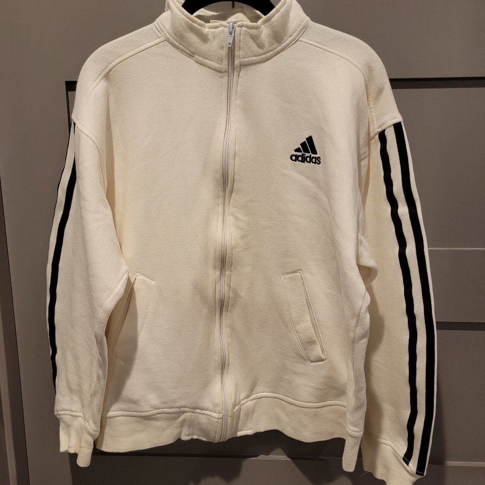ADIDAS Zip Front Track Jacket Size L